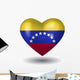 Herz Mit Schatten Venezuela Wall Mural