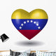 Herz Mit Schatten Venezuela Wall Mural