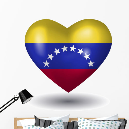 Herz Mit Schatten Venezuela Wall Mural