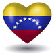 Herz Mit Schatten Venezuela Wall Mural