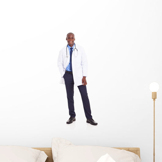 Happy African Medical Doctor Wall Mural