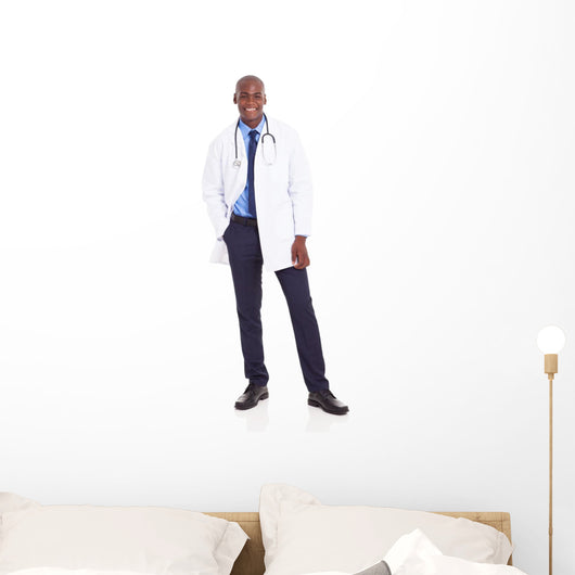 Happy African Medical Doctor Wall Mural