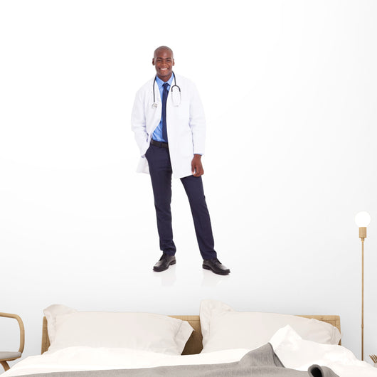 Happy African Medical Doctor Wall Mural