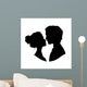 Silhouettes Loving Couple