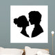 Silhouettes Loving Couple