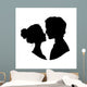 Silhouettes Loving Couple