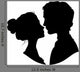 Silhouettes Loving Couple