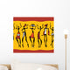 African Dancers Silhouette Wall Decal