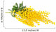 Twig of mimosa flowers Wall Decal