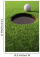 Golf Ball On Lip Of Cup Wall Mural