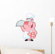 Happy Pig Chef Holding A Platter Wall Decal