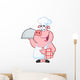 Happy Pig Chef Holding A Platter Wall Decal