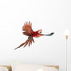 Green-winged Macaw in Flight Wall Decal