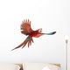 Green-winged Macaw in Flight Wall Decal