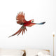 Green-winged Macaw in Flight Wall Decal