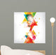 Abstract Background With Colored Elements Wall Mural