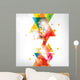 Abstract Background With Colored Elements Wall Mural