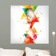 Abstract Background With Colored Elements Wall Mural