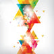 Abstract Background With Colored Elements Wall Mural