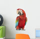 Posing Green-winged Macaw Wall Decal