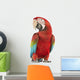 Posing Green-winged Macaw Wall Decal