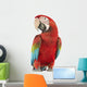 Posing Green-winged Macaw Wall Decal