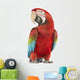 Posing Green-winged Macaw Wall Decal