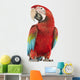 Posing Green-winged Macaw Wall Decal