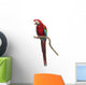 Perched Green-winged Macaw Wall Decal