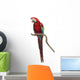 Perched Green-winged Macaw Wall Decal