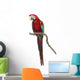 Perched Green-winged Macaw Wall Decal
