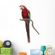 Perched Green-winged Macaw Wall Decal