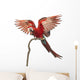 Green-winged Macaw Landing on a Branch Wall Decal