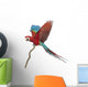 Green-winged Macaw Flapping Its Wings Wall Decal