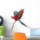 Green-winged Macaw Flapping Its Wings Wall Decal