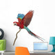 Green-winged Macaw Flapping Its Wings Wall Decal