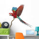 Green-winged Macaw Flapping Its Wings Wall Decal