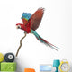 Green-winged Macaw Flapping Its Wings Wall Decal