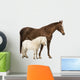 Horse and Shetland Wall Decal