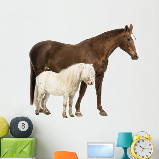 Horse and Shetland Wall Decal