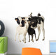 Calf with Goats and Hens Wall Decal