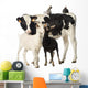 Calf with Goats and Hens Wall Decal