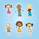 Kids Group Wall Decal