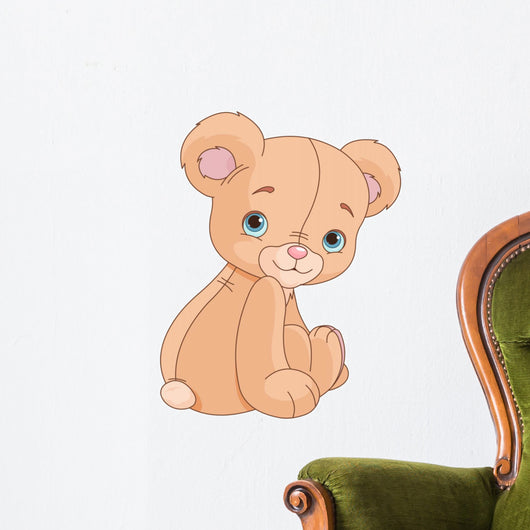 Sitting Teddy Bear Wall Decal