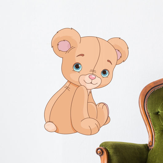 Sitting Teddy Bear Wall Decal