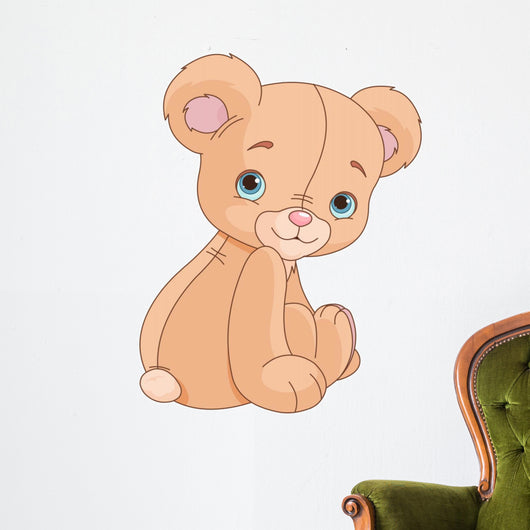 Sitting Teddy Bear Wall Decal