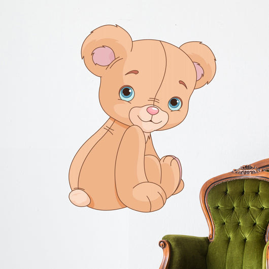 Sitting Teddy Bear Wall Decal