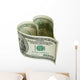 Heart shaped money Wall Decal