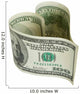 Heart shaped money Wall Decal