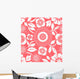 Pink and White Floral Wall Decal